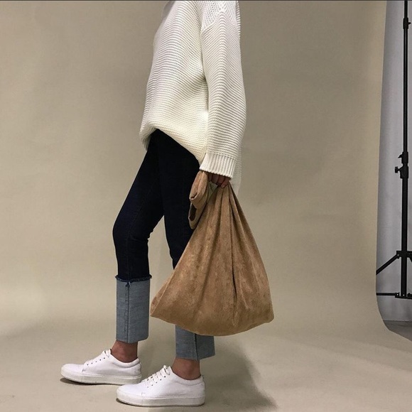 OAK + FORT Handbags - Oak + Fort Faux Suede Tote Bag